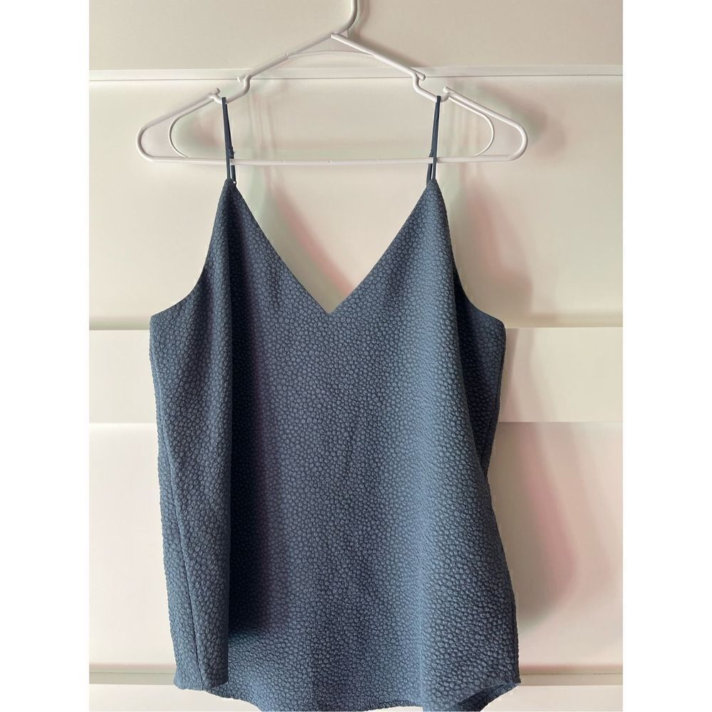 New Express blue v-neck silky camisole